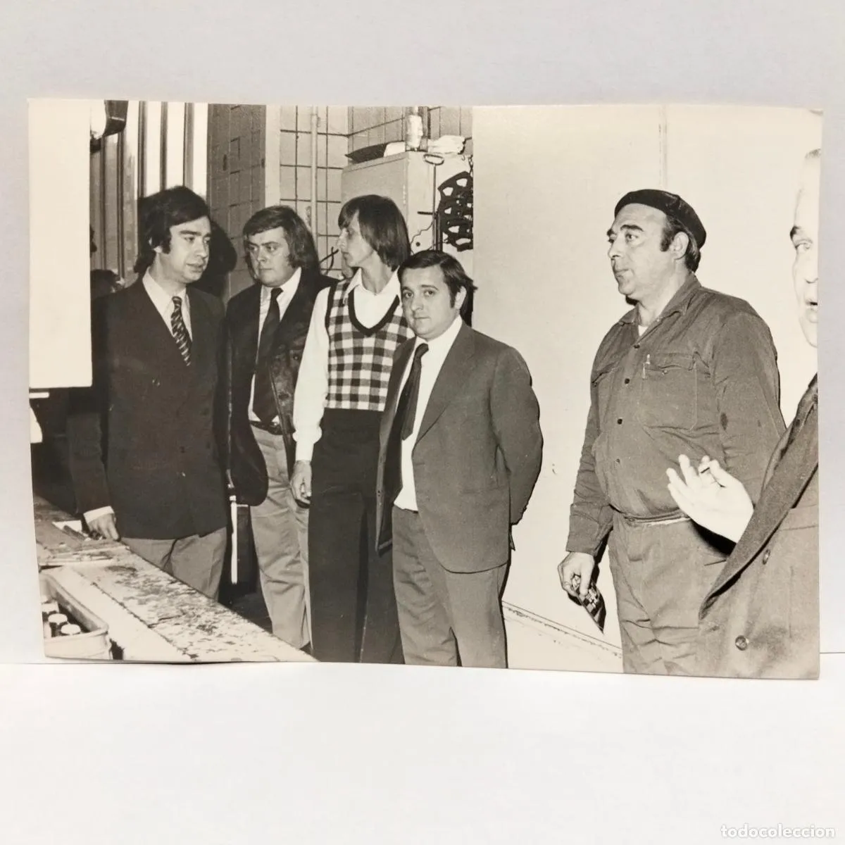 Fútbol Club Barcelona 1973-74 Johan Cruyff. Foto INÉDITA, visita a la fábrica de la Cervecera DAMM
