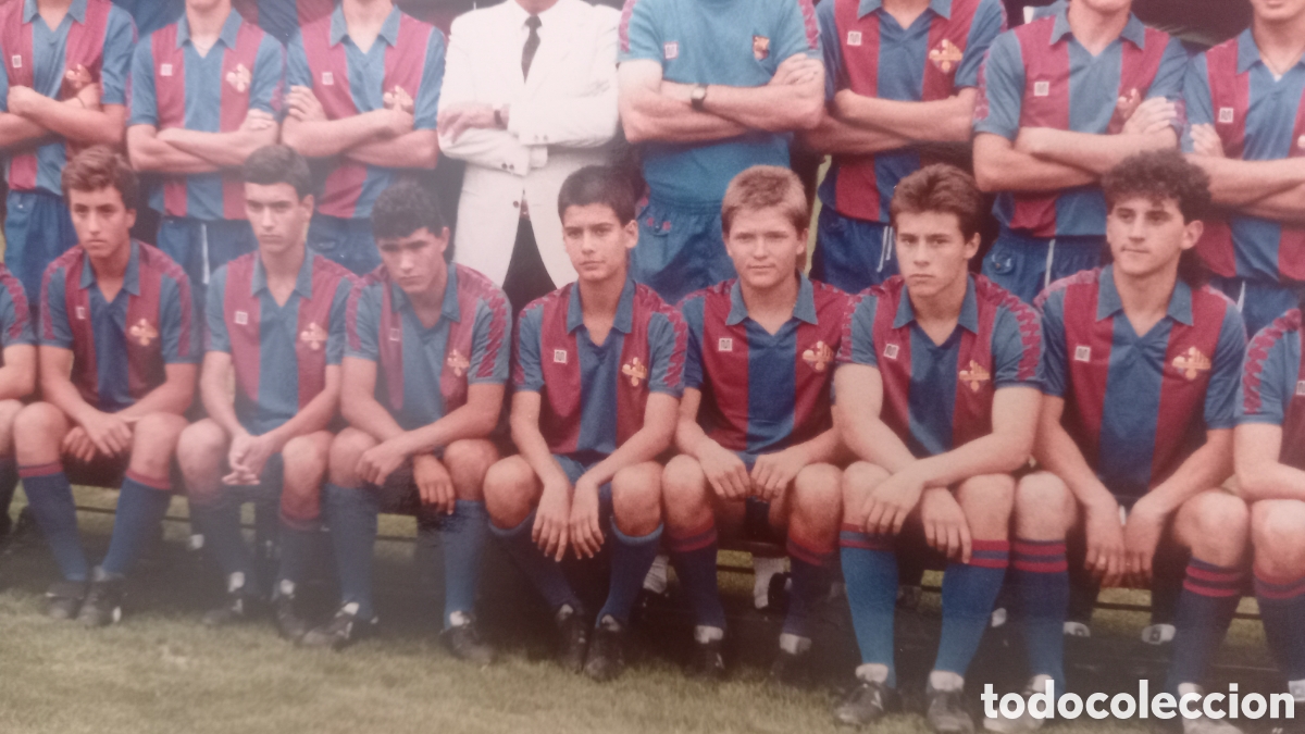 Coleccionismo deportivo: H. Segui Foto. Barcelona Atl&eacute;tico. Juvenil. Guardiola. A&ntilde;os 80s