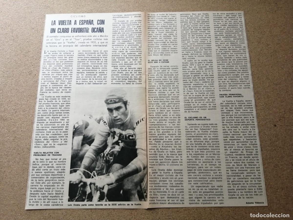 Coleccionismo deportivo: REPORTAJE. LA VUELTA A ESPA&Ntilde;A CON UN CLARO FAVORITO, LUIS OCA&Ntilde;A