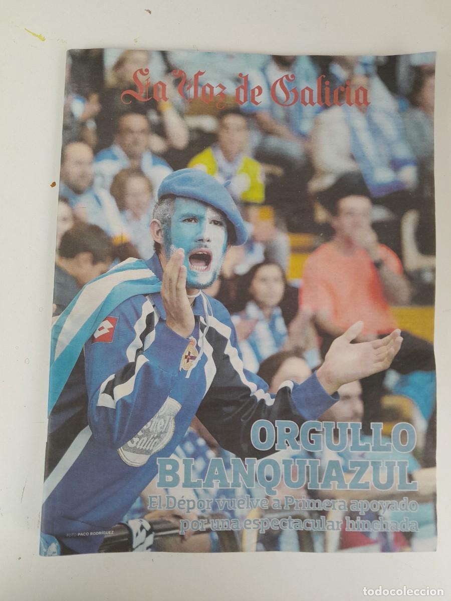 Coleccionismo deportivo: La Voz de Galicia - Deportivo de la Coru&ntilde;a - Orgullo blanquiazul - ascenso -2014