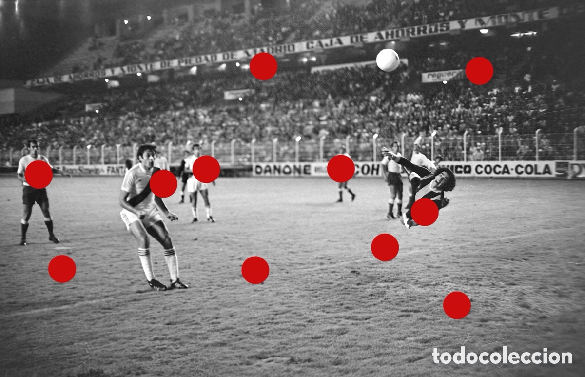 Coleccionismo deportivo: Rayo Vallecano contra Las Palmas A&ntilde;os 70 &ndash; Negativo Celuloide