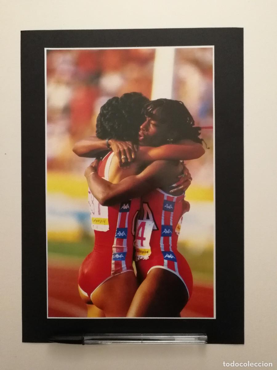 Coleccionismo deportivo: ANTIGUA LAMINA ACARTONADA - Florence Griffith Joyner - OLIMPIADAS 80s 1988 - ATLETISMO