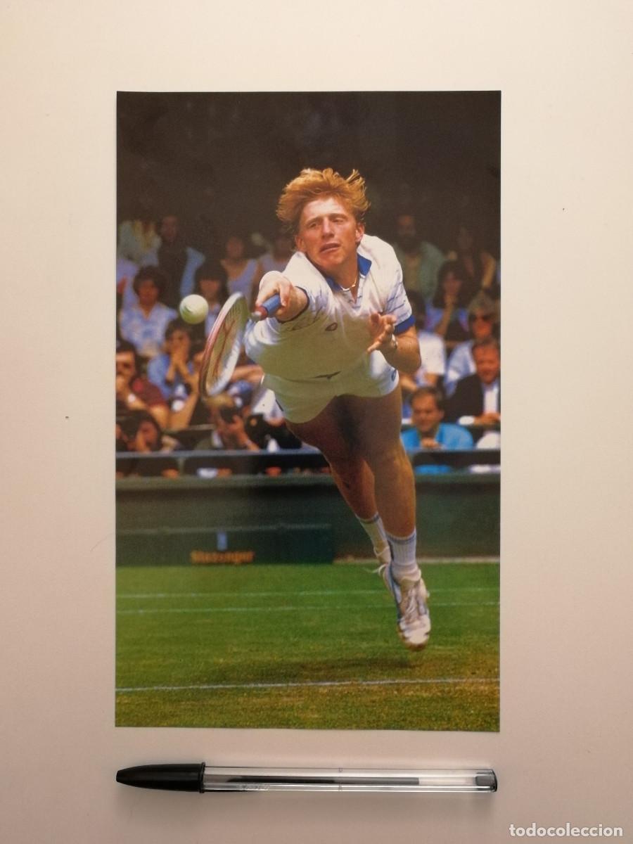 Coleccionismo deportivo: ANTIGUA LAMINA ACARTONADA - BORIS BECKER - TENIS 80s