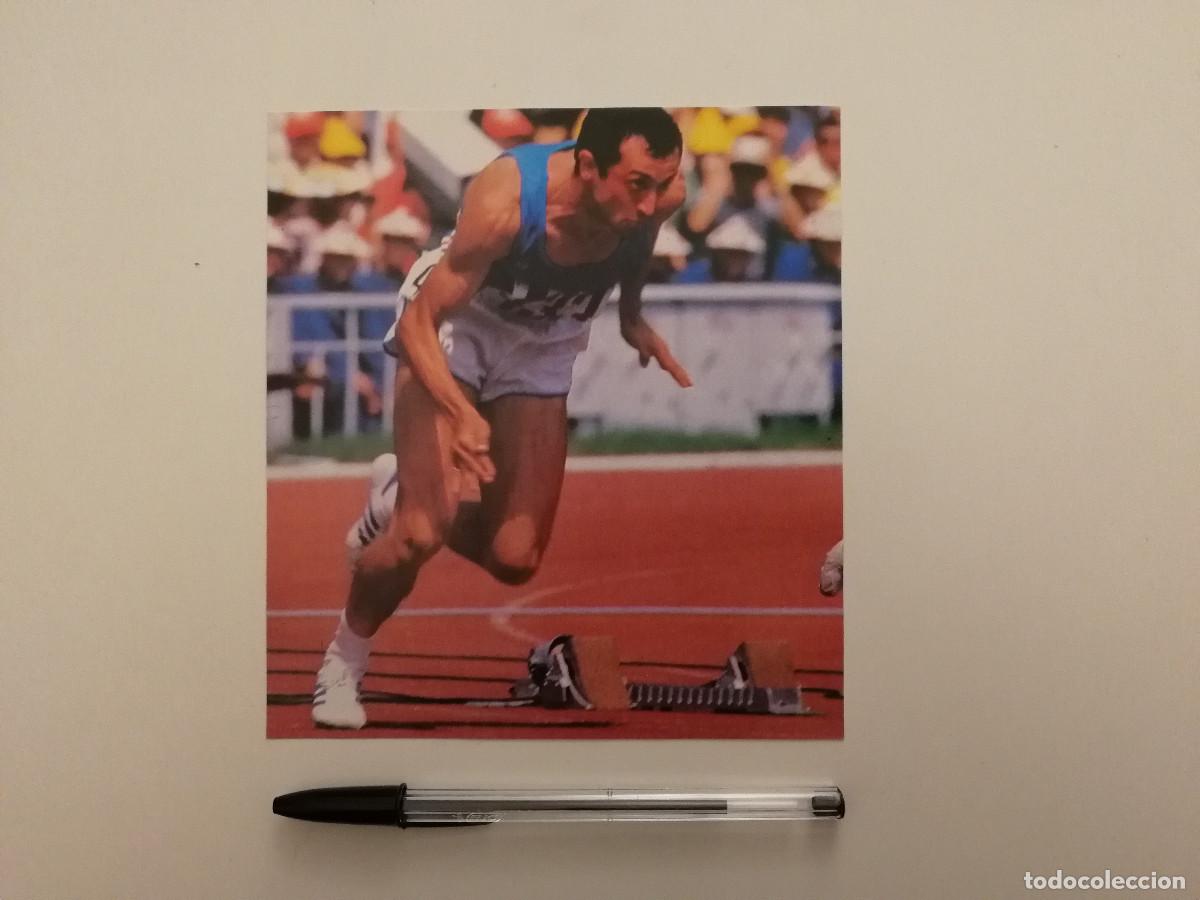Coleccionismo deportivo: ANTIGUA LAMINA ACARTONADA - Pietro Mennea - ATLETISMO - JUEGOS OL&Iacute;MPICOS-OLIMPIADAS