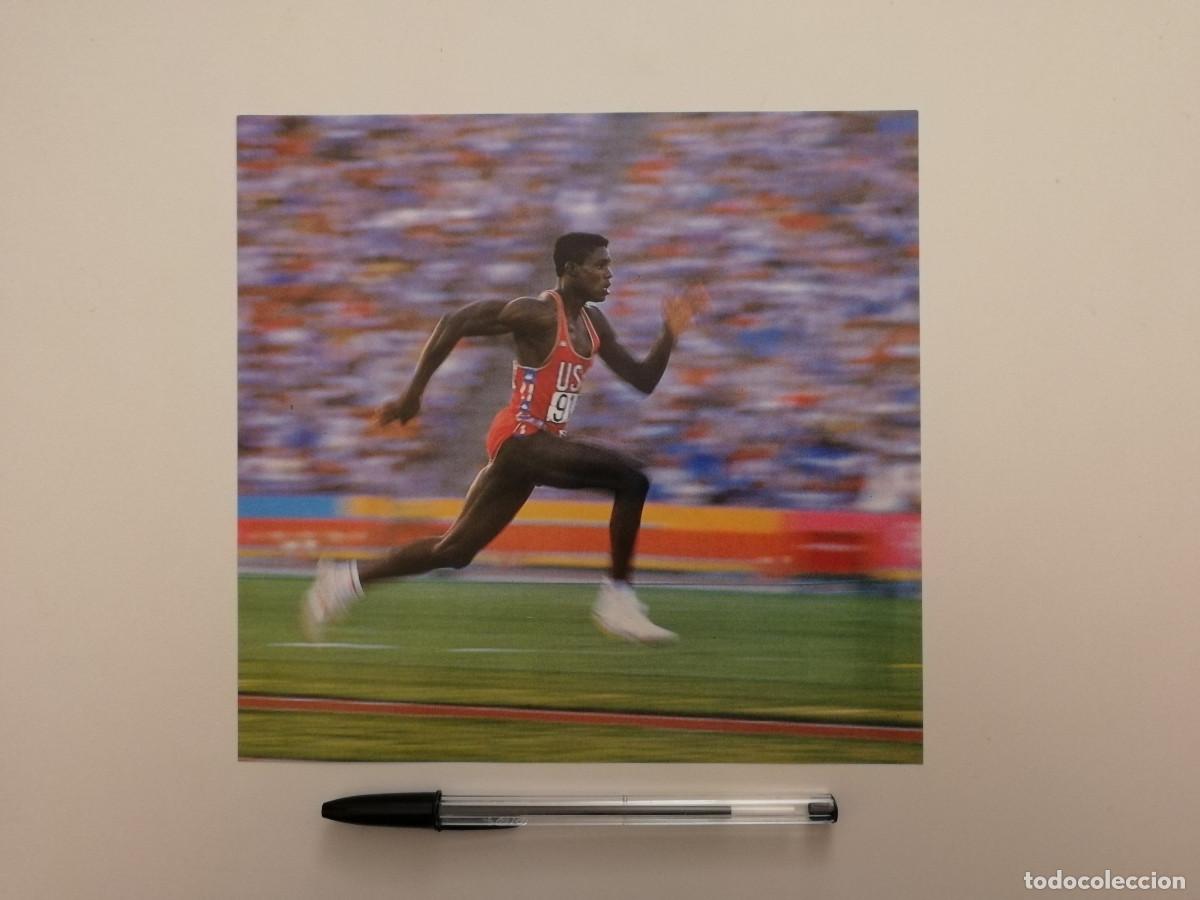 Coleccionismo deportivo: ANTIGUA LAMINA ACARTONADA - Carl Lewis - ATLETISMO - 1984 JUEGOS OL&Iacute;MPICOS-OLIMPIADAS