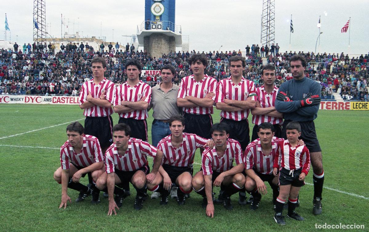 Coleccionismo deportivo: FOTOGRAF&Iacute;A ATH. BILBAO 1990/91