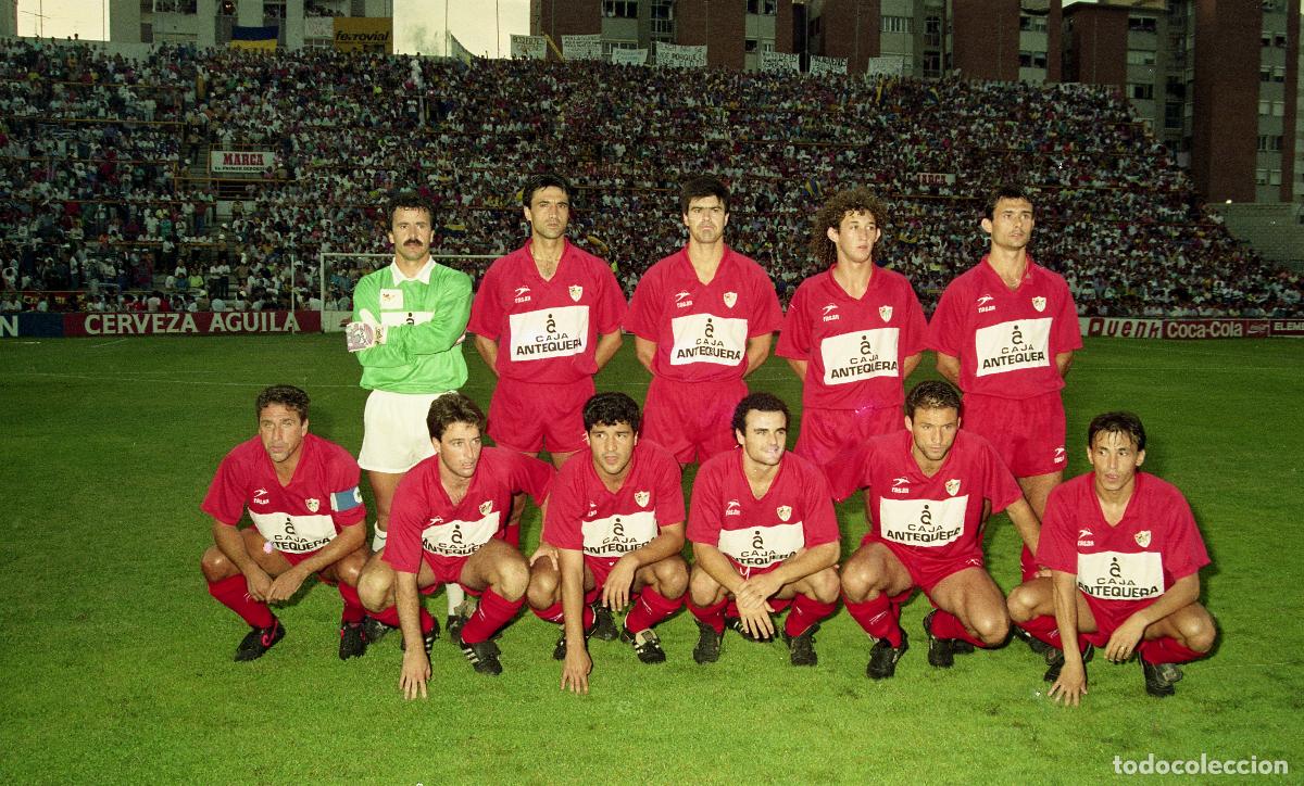 Coleccionismo deportivo: FOTOGRAF&Iacute;A CD M&Aacute;LAGA 1990/91