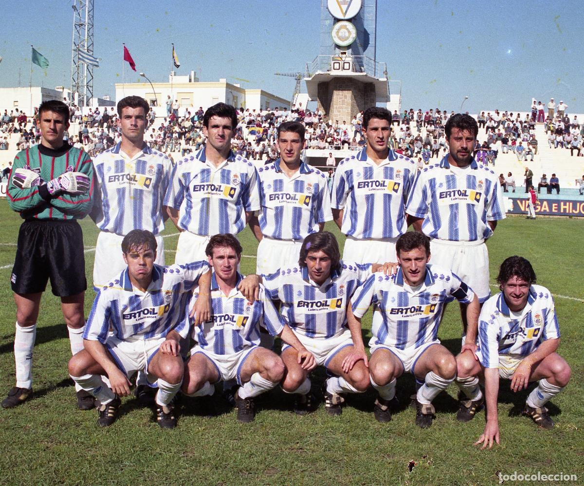 Coleccionismo deportivo: FOTOGRAF&Iacute;A RECREATIVO HUELVA 1994/95