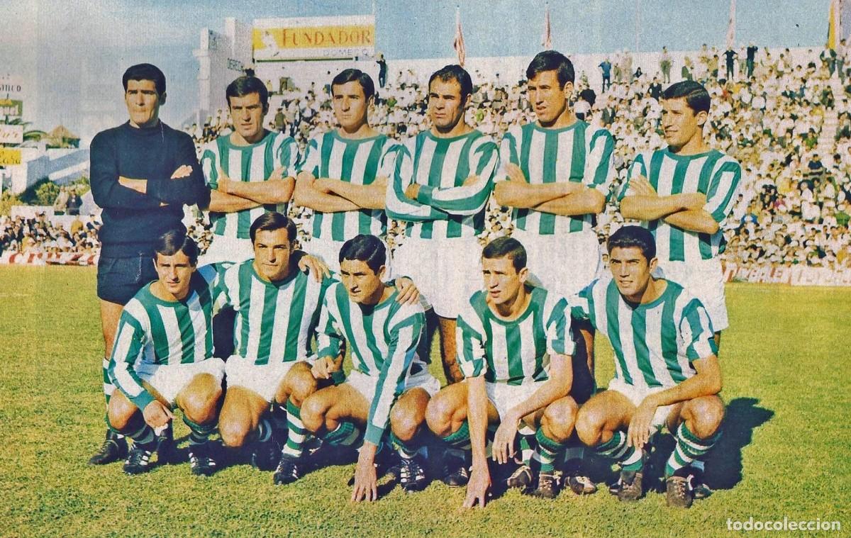 Coleccionismo deportivo: R.BETIS B. ALINEACI&Oacute;N PARTIDO DE LIGA 1967-1968 EN EL B. VILLAMAR&Iacute;N VS EL ELCHE. FOTO