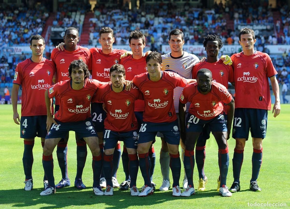 Coleccionismo deportivo: AT. OSASUNA. ALINEACI&Oacute;N PARTIDO DE LIGA 2012-2013 EN BALA&Iacute;DOS VS CELTA V. FOTO