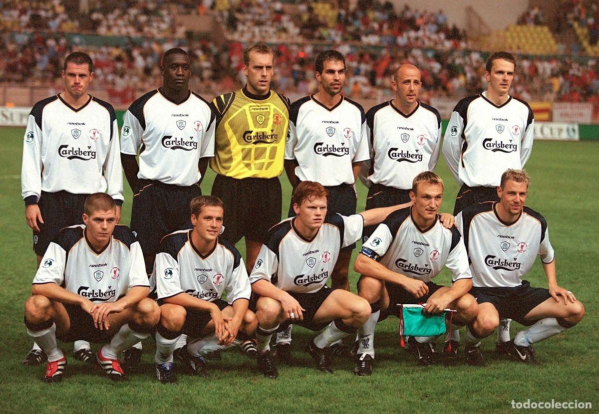 Coleccionismo deportivo: LIVERPOOL. ALINEACI&Oacute;N CAMPE&Oacute;N SUPERCOPA EUROPA 2001 VS BAYERN M. FOTO