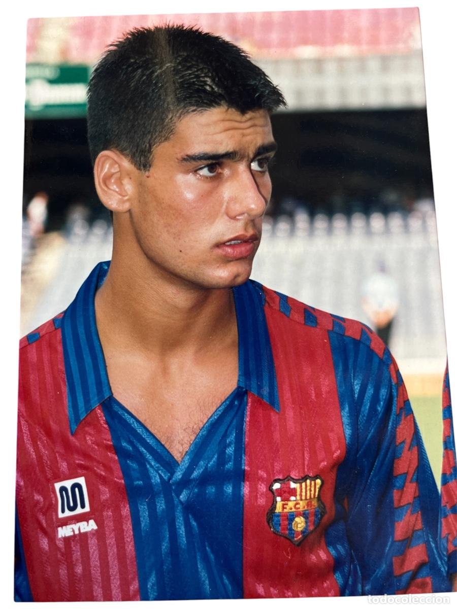 Coleccionismo deportivo: FOTOGRAF&Iacute;A DE PEP GUARDIOLA FUTBOL CLUB BARCELONA 1990&rsquo;S