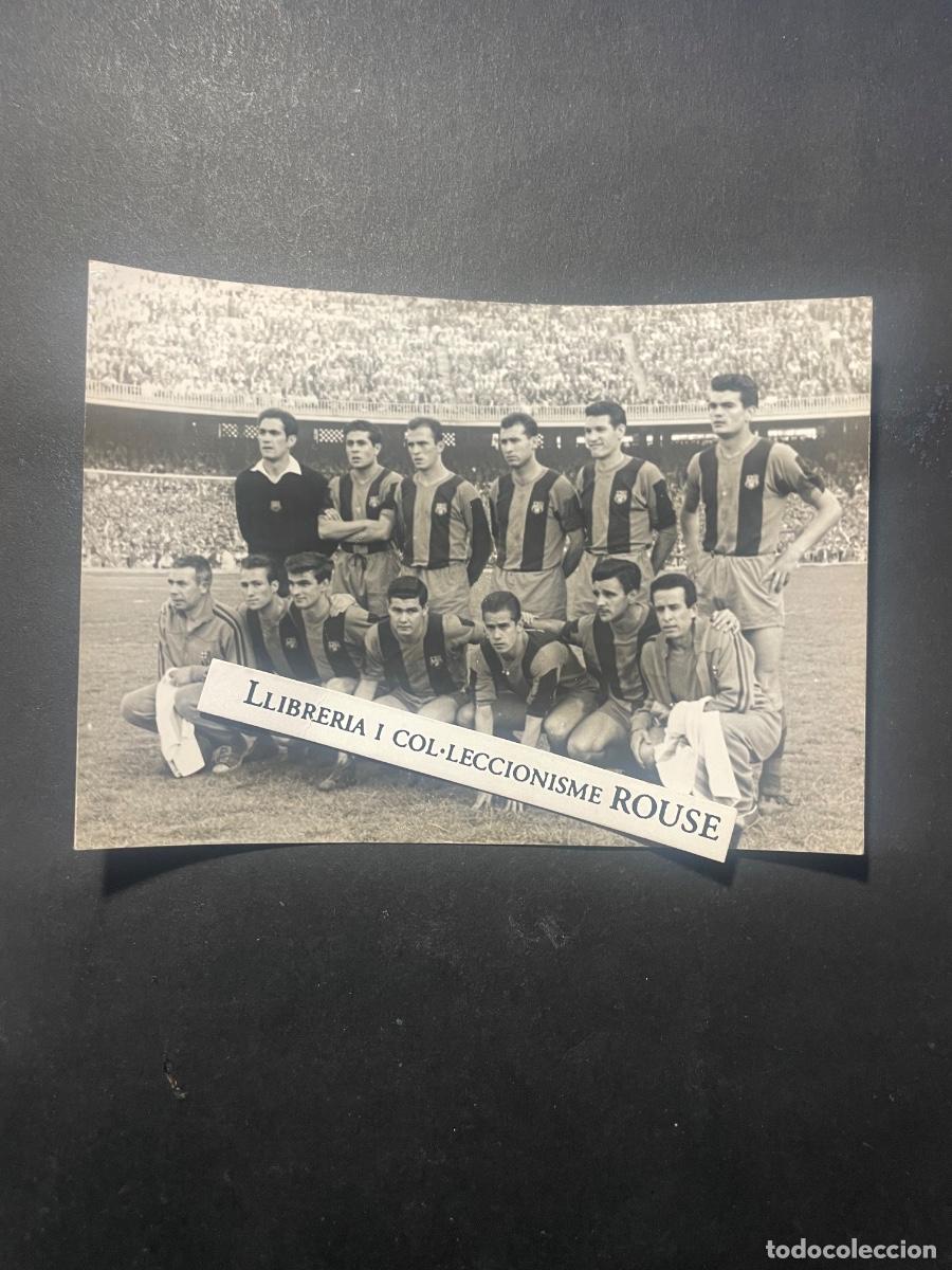 Coleccionismo deportivo: FUTBOL C.F.B. CLUB DE FUTBOL BARCELONA ANTIGUA FOTOGRAFIA DE EPOCA EQUIPO CAMPE&Oacute;N DE LIGA 1958-1959
