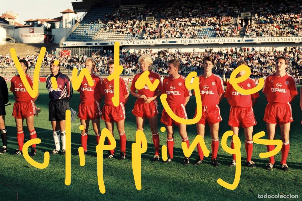 Coleccionismo deportivo: FC BAYERN M&Uuml;NCHEN Fotografia 1990 Teresa Herrera foto Munich Kohler Effenberg futbol Riazor