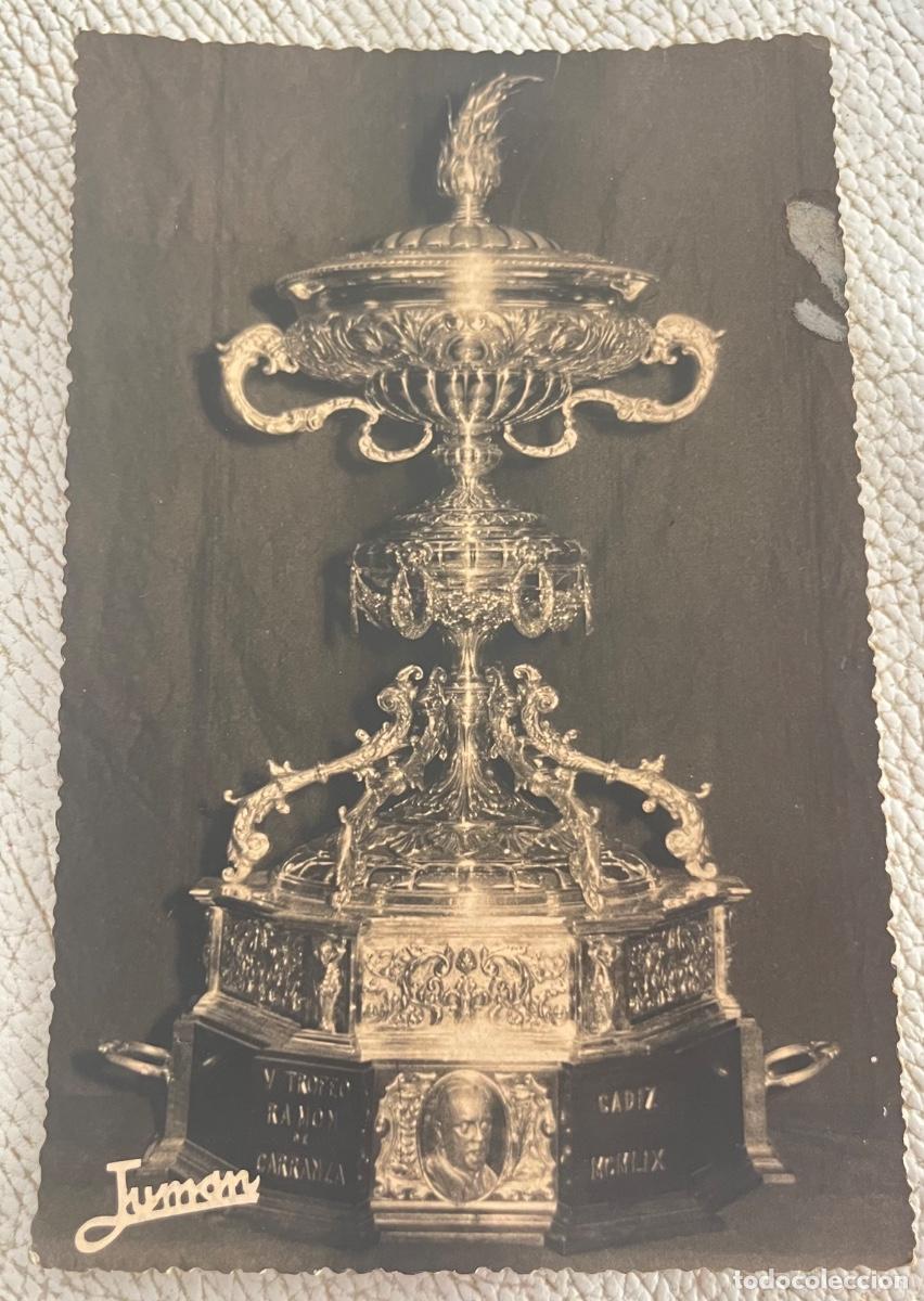 Coleccionismo deportivo: FOTOGRAF&Iacute;A DEL TROFEO CARRANZA C&Aacute;DIZ 1950&rsquo;S FOT&Oacute;GRAFO JUMAN