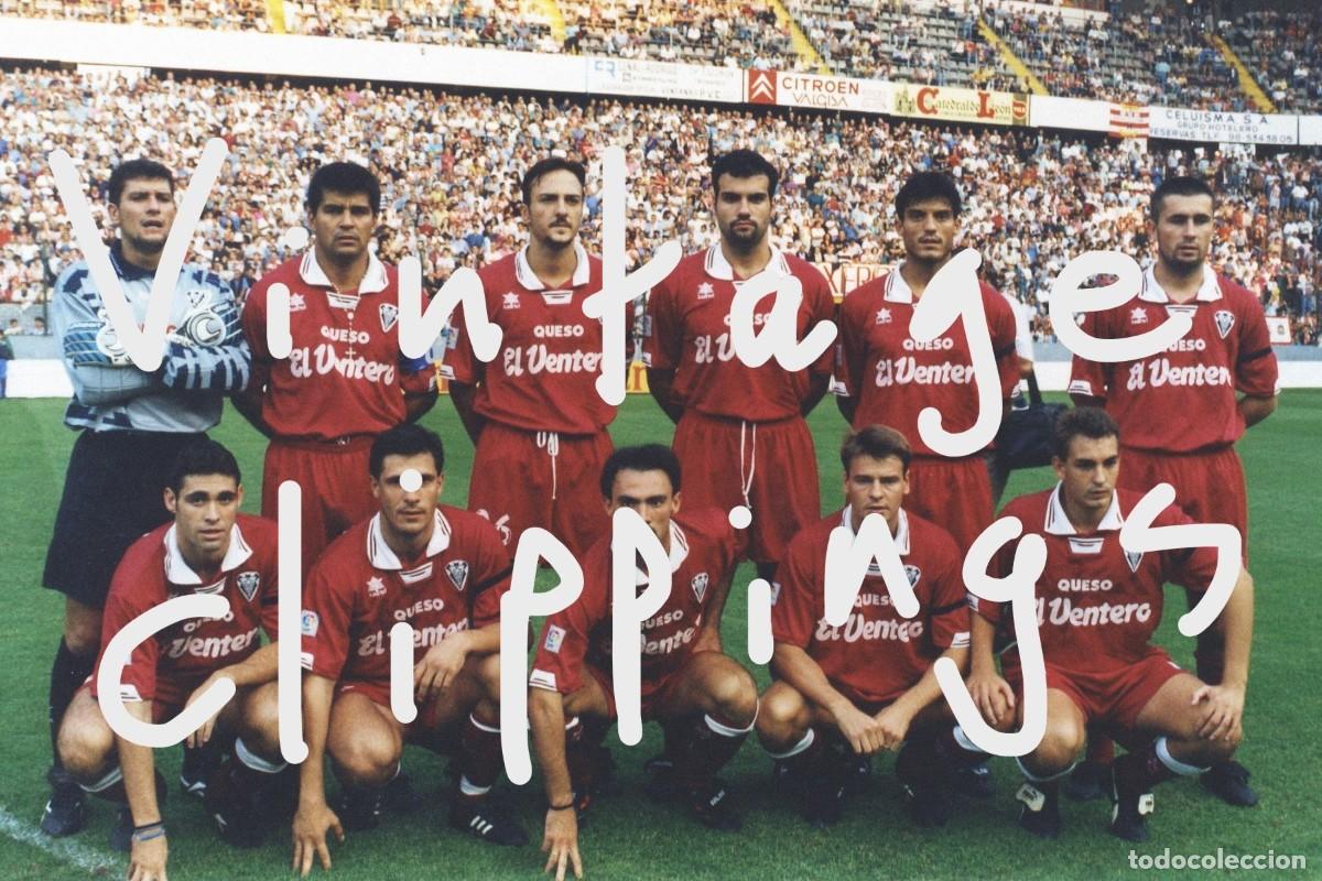Coleccionismo deportivo: ALBACETE BALOMPIE Fotografia 1995 Alineaci&oacute;n Liga 95-96 Once El Molin&oacute;n foto futbol