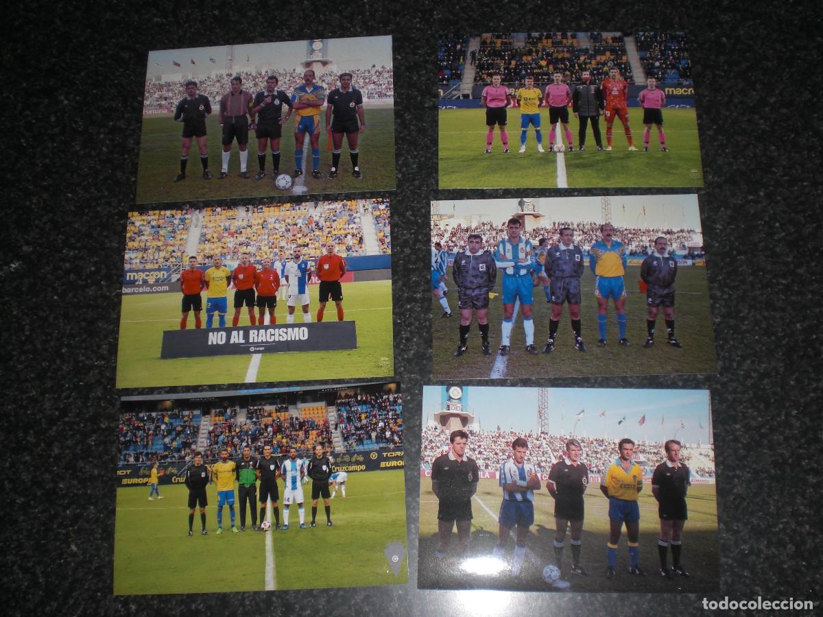 Coleccionismo deportivo: LOTE 6 FOTOGRAF&Iacute;AS C&Aacute;DIZ CF RCD ESPANYOL BARCELONA