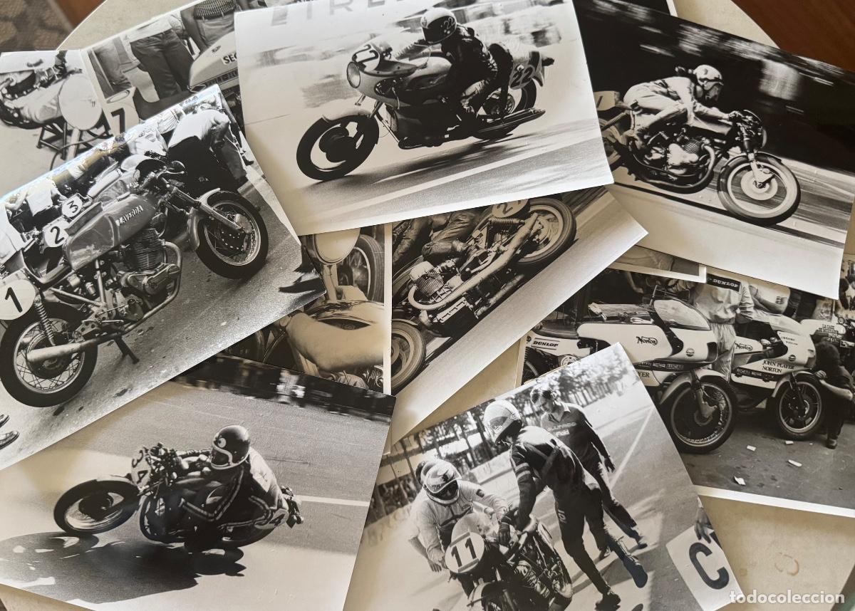 Coleccionismo deportivo: 12 FOTOGRAF&Iacute;AS DE MOTOCICLISMO - 24 HORAS DE MONTJU&iuml;C - BARCELONA - XIX EDICI&Oacute;N - A&Ntilde;O 1973
