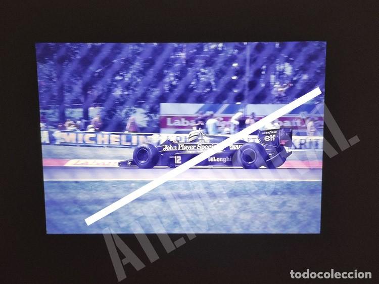Coleccionismo deportivo: Lote 4 diapositivas originales Ayrton Senna Formula 1 GP Canada Montreal 1986 slides F1 ineditas