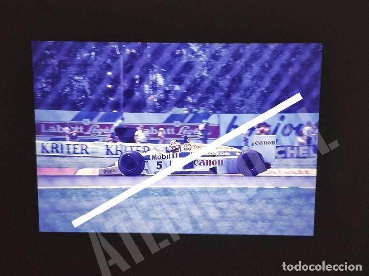 Coleccionismo deportivo: Lote 2 diapositivas originales Nigel Mansell Formula 1 GP Canada Montreal 1986 slides F1 ineditas
