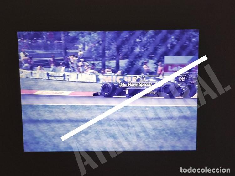 Coleccionismo deportivo: Diapositiva original Johnny Dumfries Renault Formula 1 GP Canada Montreal 1986 slides F1 inedita