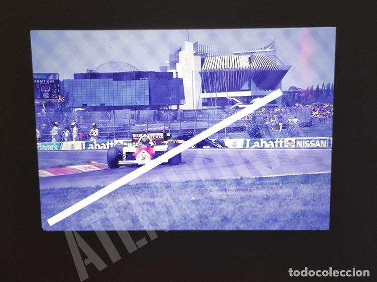 Coleccionismo deportivo: Diapositiva original Keke Rosberg McLaren-TAG Formula 1 GP Canada Montreal 1986 slide F1 inedita