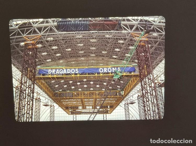 Coleccionismo deportivo: Lote 25 diapositivas construccion obras Palau Sant Jordi, Barcelona 92, Juegos Olimpicos Olimpiadas