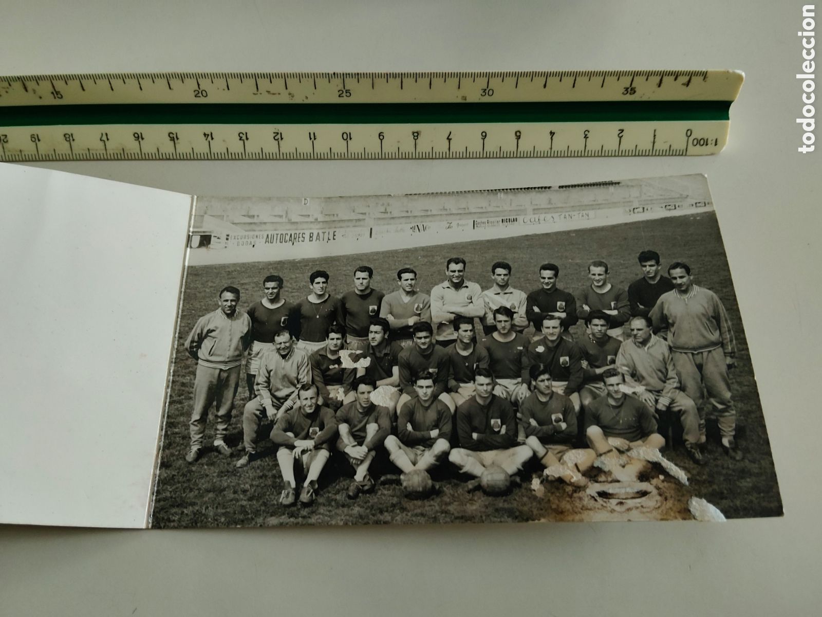 Coleccionismo deportivo: Tarjeta agradecimiento Real Club Deportivo Mallorca ascenso a primera divisi&oacute;n f&uacute;tbol abril 1960