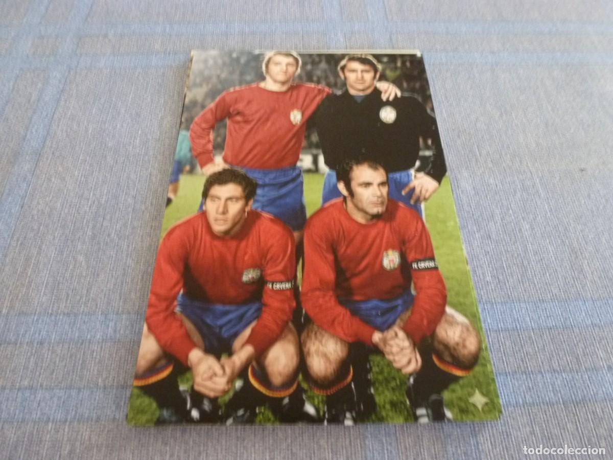 Coleccionismo deportivo: FOTO MATE (11 X 15) SOL,ABELARDO,CLARAMUNT Y ANT&Oacute;N (VALENCIA CF) CON LA SELECCION ESPA&Ntilde;OLA