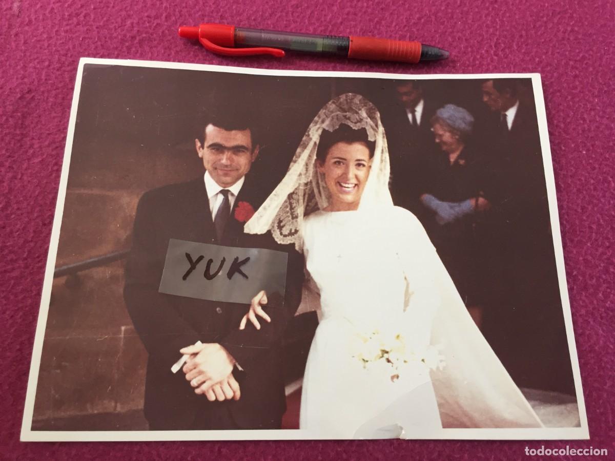 Coleccionismo deportivo: RARA FOTO DE BODA DEL EX JUGADOR DEL REAL MADRID Y BETIS HELIODORO CASTA&Ntilde;O PEDROSA - A&Ntilde;OS 60