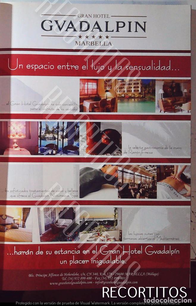 Colecionismo desportivo: ANUNCIO DEL MITICO HOTEL GUADALPIN DE MARBELLA ICONO DE LA CORRUPCION ISABEL PANTOJA JULIAN MU&Ntilde;OZ