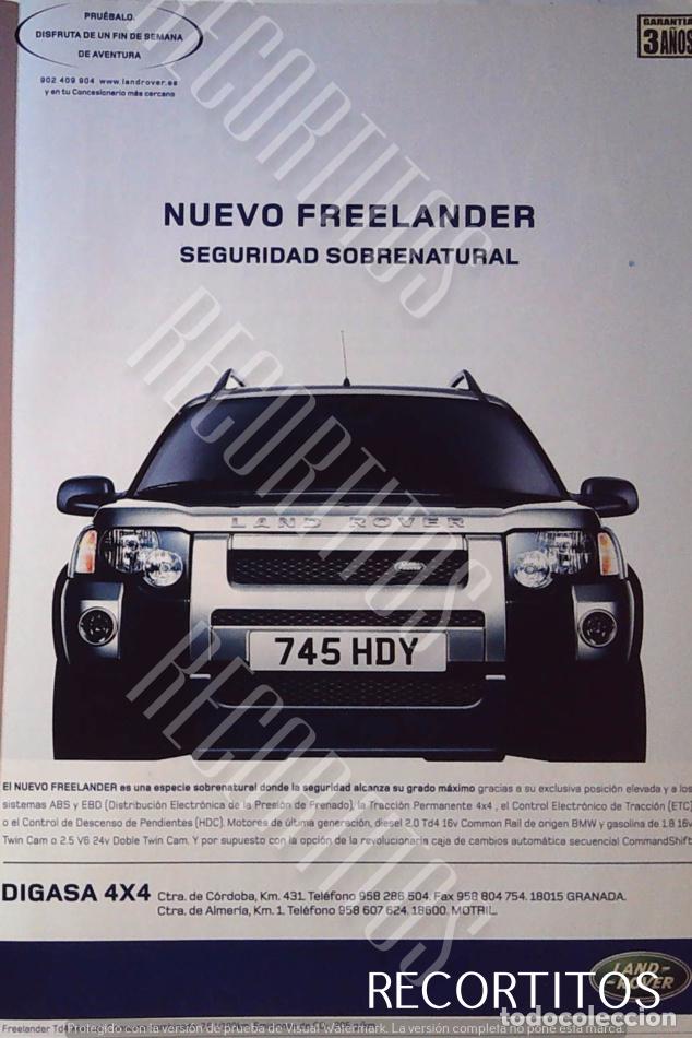 Coleccionismo deportivo: LANDROVER FREELANDER TODO CAMINOS
