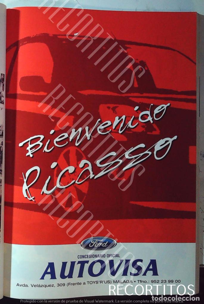 Coleccionismo deportivo: FORD AUTOVISA PICASSO MALAGA