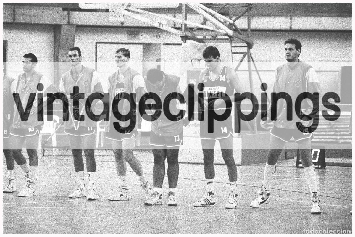 Coleccionismo deportivo: KK CIBONA DE ZAGREB 1991 Fotografia 20x30cm Teresa Herrera Baloncesto Basket Croacia Coru&ntilde;a foto