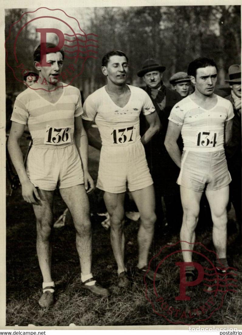 Coleccionismo deportivo: MAISON LAFITTE CROSS CONTRY GAD CHASSEAU CUZOL BONNABAUD ATHL&Eacute;TISME 18*13CM Photo Meurisse Paris co