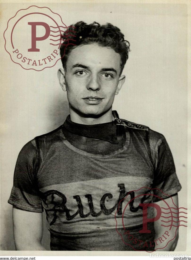 Coleccionismo deportivo: MAURICE RICHARD NOUVEAU RECORD MAN DU MONDE VELO BICI CICLISMO 18*13CM Photo Meurisse Paris collec