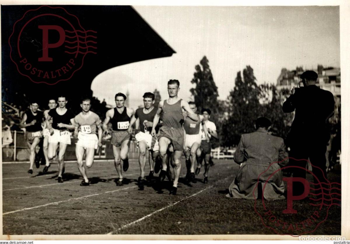 Coleccionismo deportivo: A JEAN BOUIN 5000 METRES ATHL&Eacute;TISME 18*13CM Photo Meurisse Paris collectionmeurisse