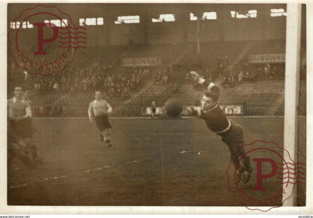 Coleccionismo deportivo: COLOMBE CHAMPIONNAT FRANCE STET CONTRE RC DE PARIS FOOTBALL 18*13CM Photo Meurisse Paris collection