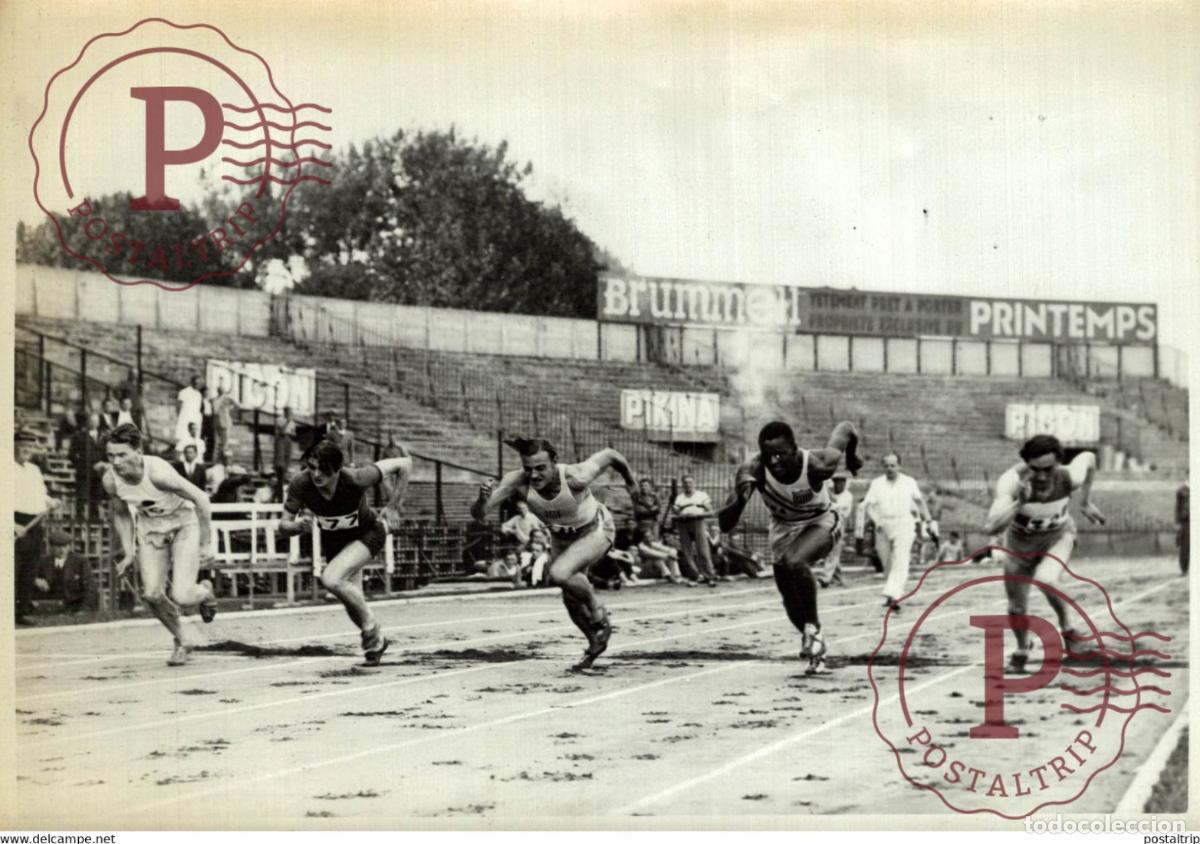 Coleccionismo deportivo: STADE DE COLOMBE FRANCE AMERIQUE ATHL&Eacute;TISME ATHLETICS ATLETISMO 18*13CM Photo Meurisse Paris collec