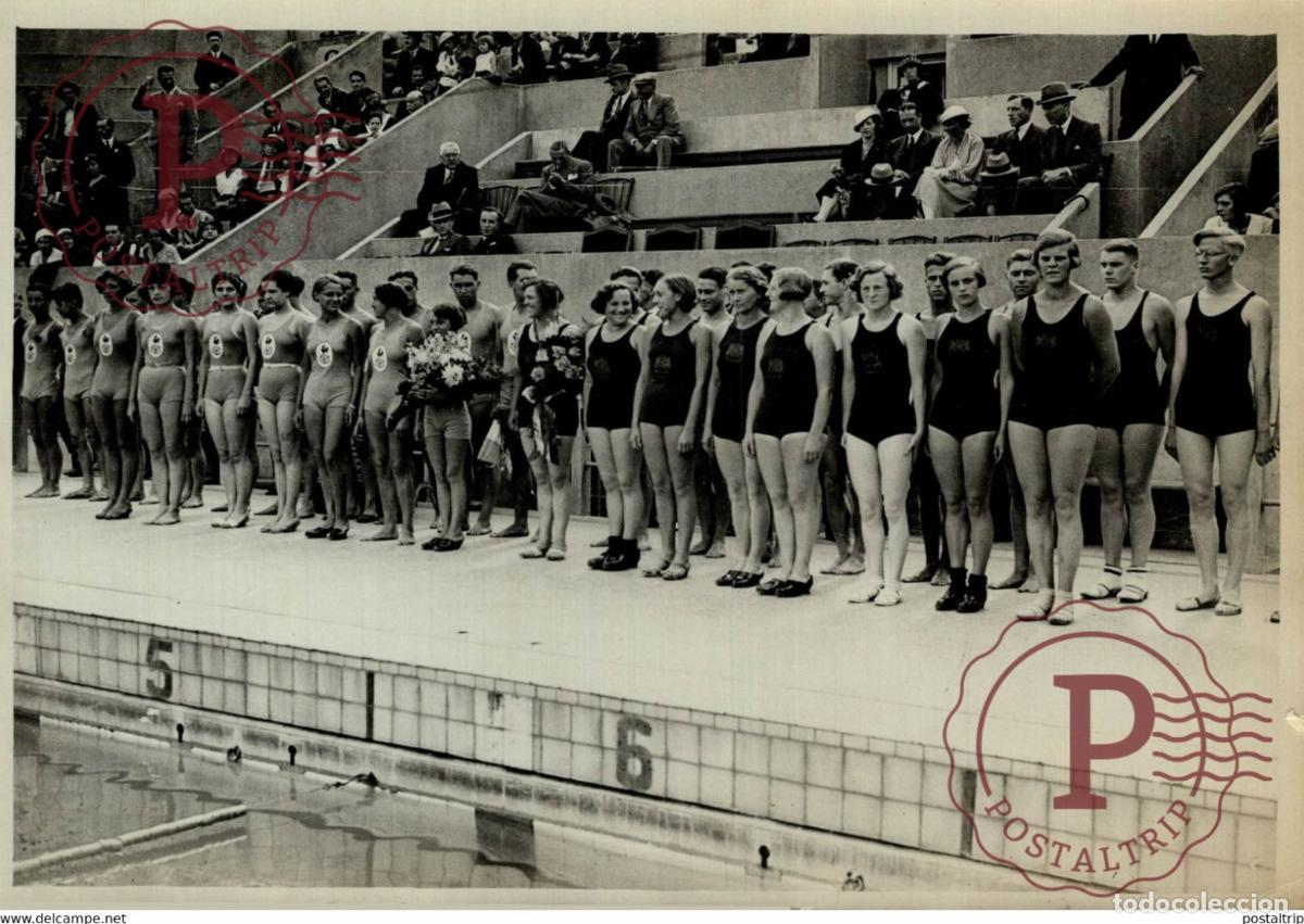 Coleccionismo deportivo: AUX TOURELLES MATCH FRANCE HOLLANDE NAGE NATACI&Oacute;N SWIMMING 18*13CM Photo Meurisse Paris collectionme