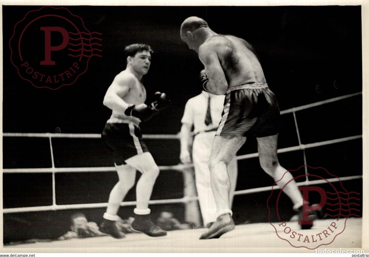 Coleccionismo deportivo: BOXE THIL - LOU BROUILLARD BOXE BOXEO 18*13CM Photo Meurisse Paris collectionmeurisse