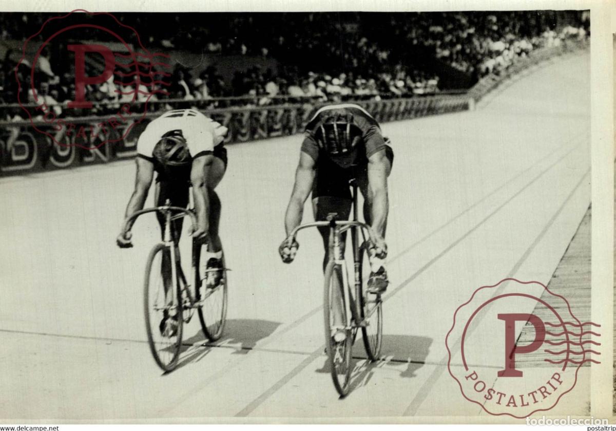 Coleccionismo deportivo: CHAMPIONNAT DU MONDE VITESSE VAN EGMOND ANDERSEN CICLISMO CYCLISTE 18*13CM Photo Meurisse Paris col