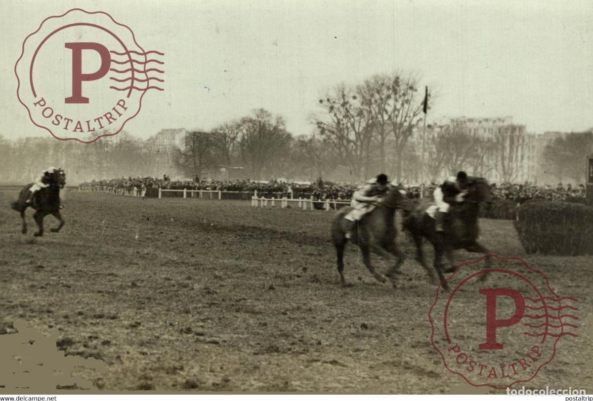 Coleccionismo deportivo: HIPPIQUE COURSES A AUTEUIL PRIX BOUGIE CHEVAL CHEVAUX HORSES PFERDE 17*12CM Photo Meurisse collecti