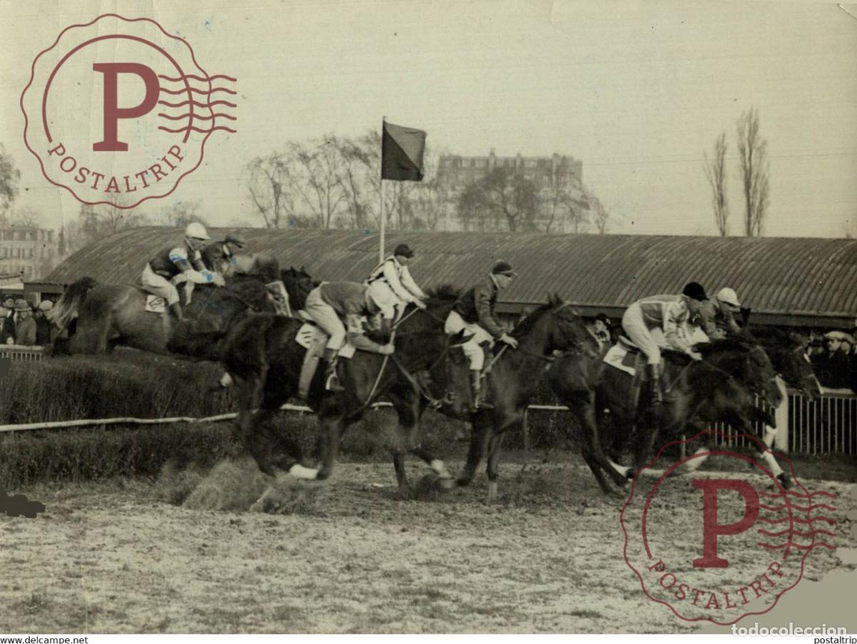 Coleccionismo deportivo: AUTEUIL FINOT GAGNE PAR V JEAN VICTOR HIPPISME 17*12CM Photo Meurisse collectionmeurisse
