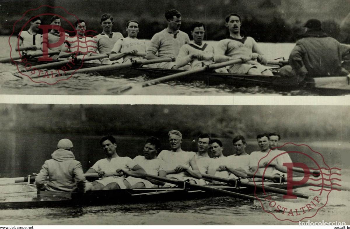 Coleccionismo deportivo: OXFORD CAMBRIDGE TAMISE ROWING AVIRON RUDERN REMO 17*12CM Photo Meurisse collectionmeurisse