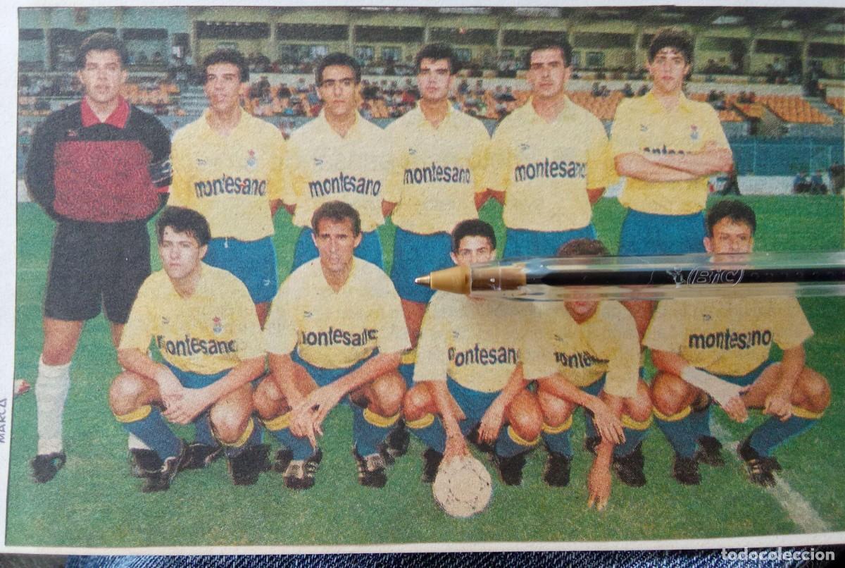 Coleccionismo deportivo: Equipo Uni&oacute;n Deportiva Las Palmas, recorte de Marca. Temp. 1992-93 en 2&ordf; B, Campe&oacute;n de grupo