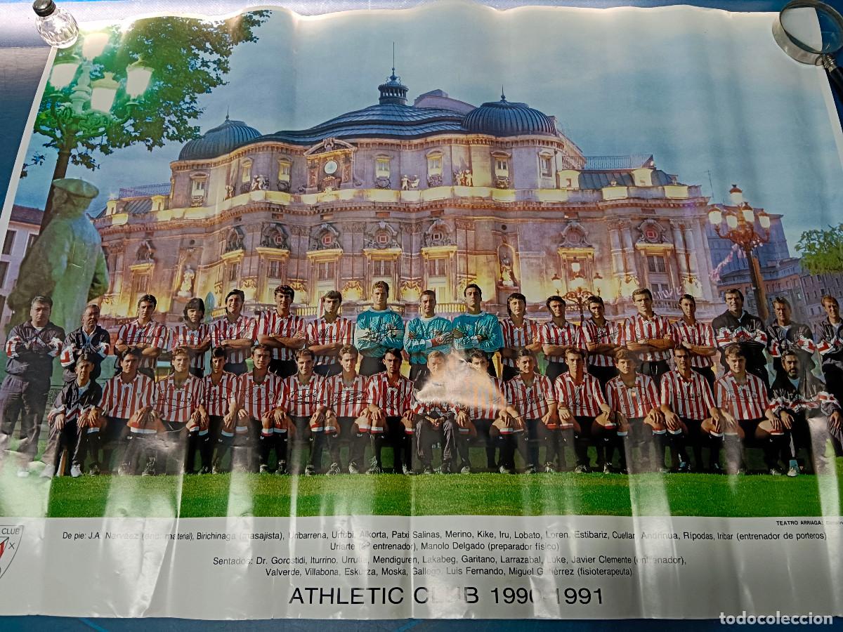 Coleccionismo deportivo: P&oacute;ster Athletic Club 1990-1991