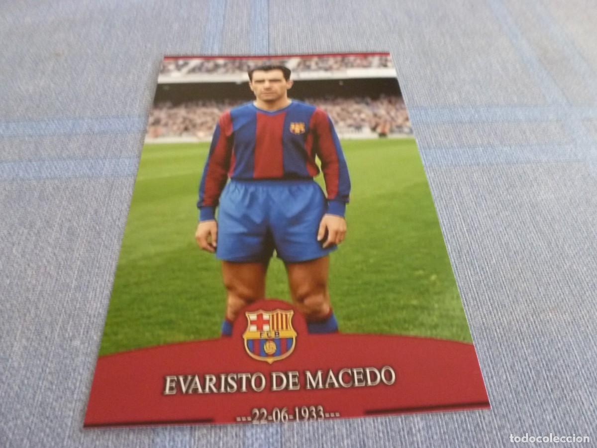 Coleccionismo deportivo: FOTO MATE (11 X 15) F.C.BARCELONA -EVARISTO DE MACEDO- BAR&Ccedil;A