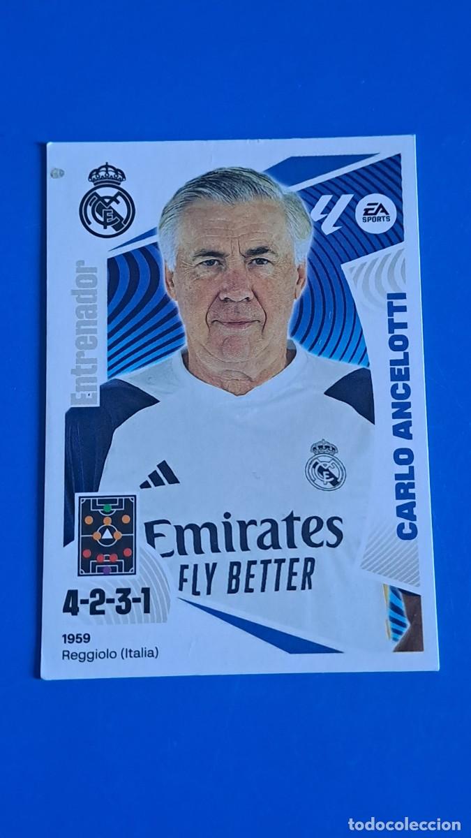 Coleccionismo deportivo: LIGA ESTE 2024 2025 24 25 N&ordm; 2 ANCELOTTI ENTRENADOR REAL MADRID NUEVO SIN PEGAR