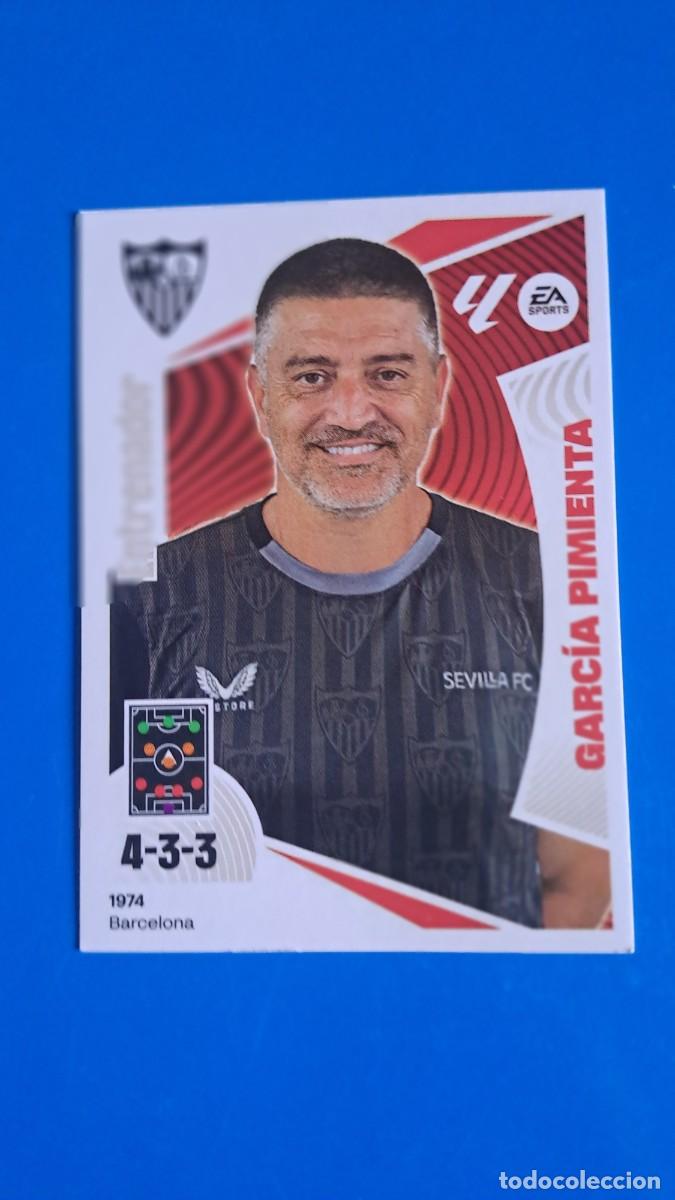 Coleccionismo deportivo: LIGA ESTE 2024 2025 24 25 N&ordm; 2 ENTRENADOR GARCIA PIMIENTA SEVILLA NUEVO SIN PEGAR